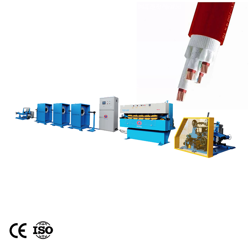 Máy quấn cáp loại đồng tâm nằm ngang cho Mica Tap Máy quấn cáp loại đồng tâm nằm ngang cho Mica Tap